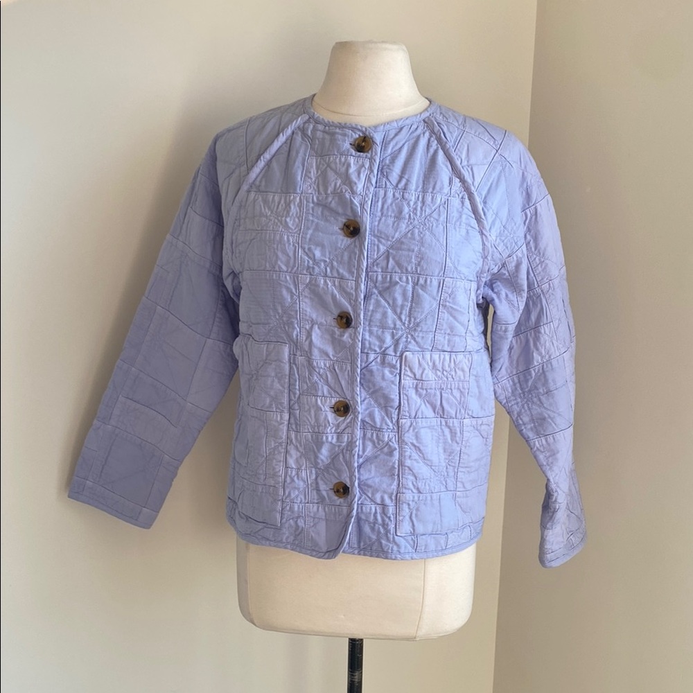 J. Crew Periwinkle Quilted Jacket
